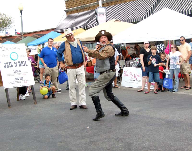 photo of people acting out a show